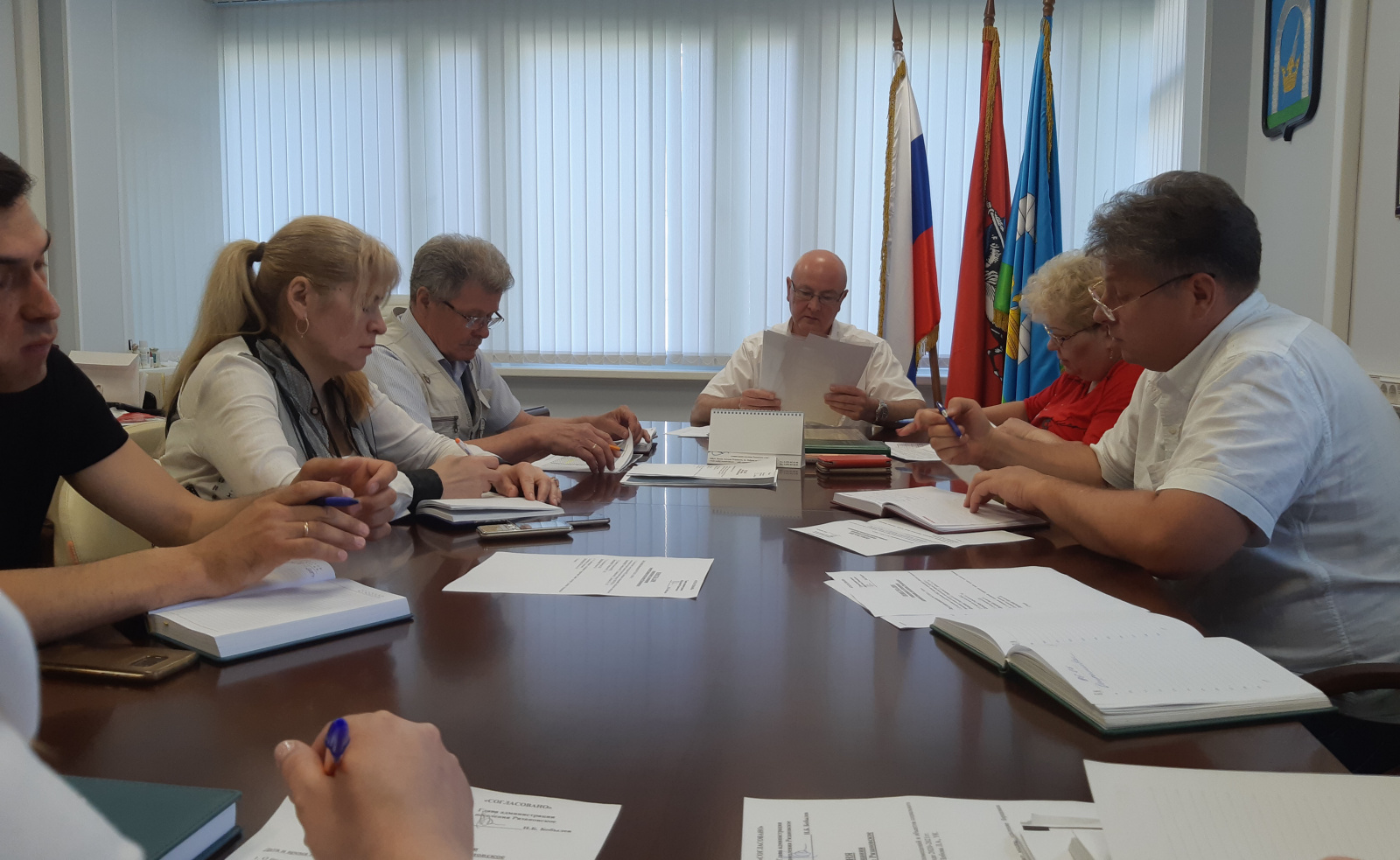 Возобновились еженедельные совещания в администрации поселения Рязановское