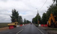Продолжаются работы по реконструкции участка улично-дорожной сети