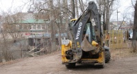 Начат ремонт плотины на реке Десна
