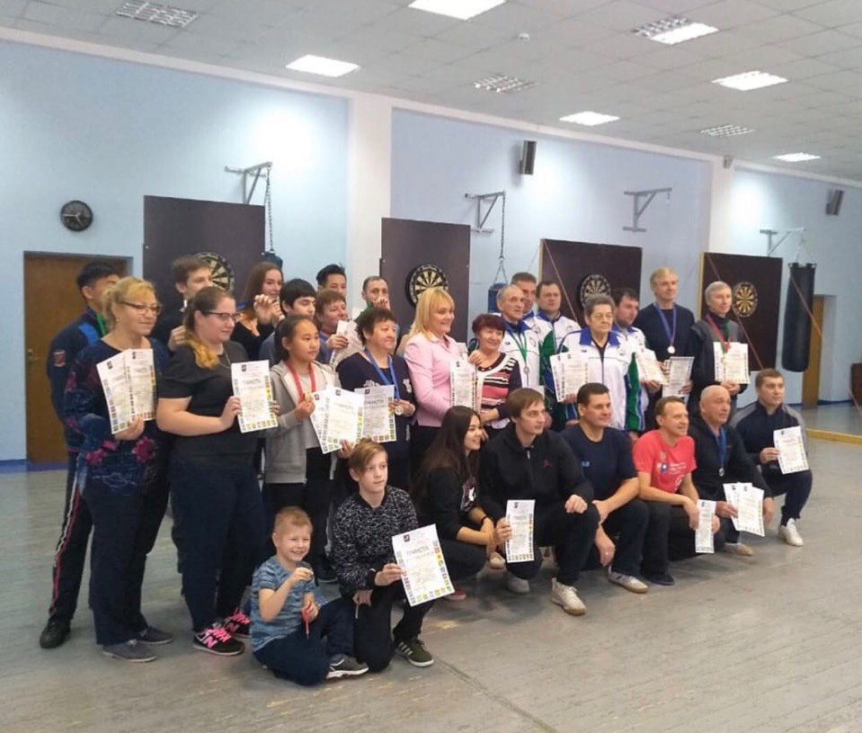 Новогодние окружные соревнования по дартсу прошли в Рязановском