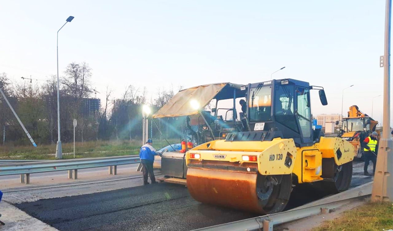 Работы по восстановлению дорожного полотна провели в поселении Рязановское