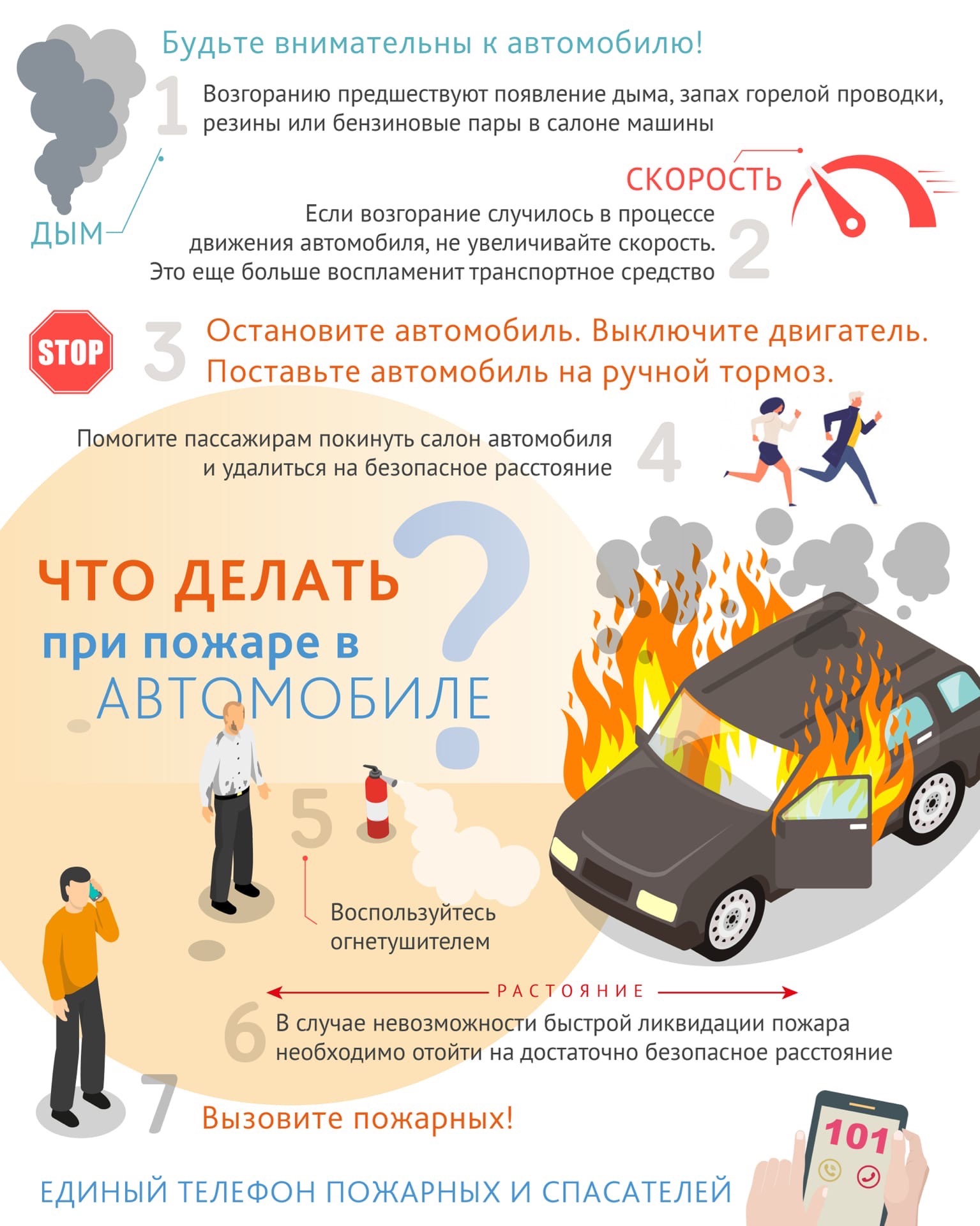 Памятка. Пожар в автомобиле: как предотвратить?