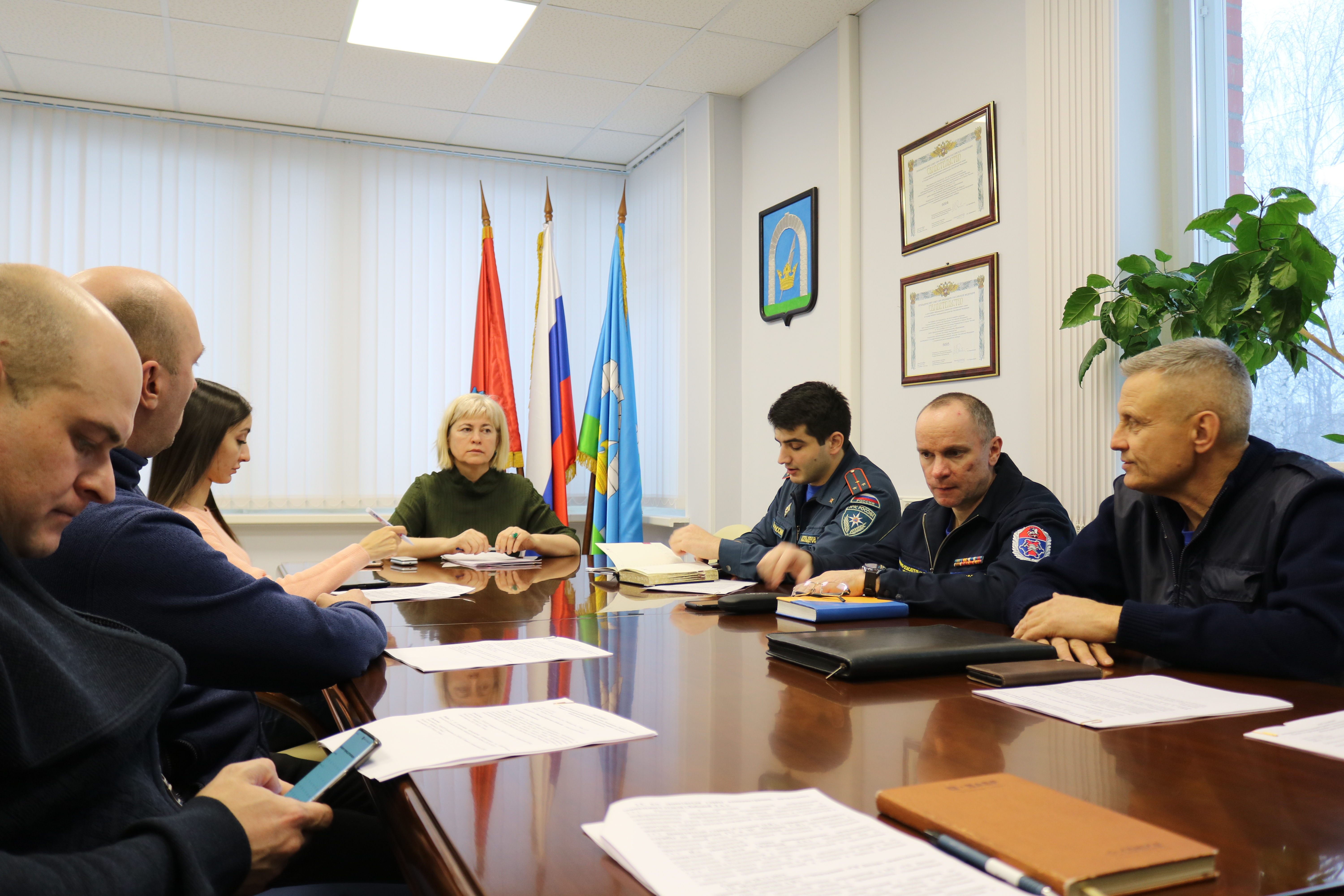 В администрации поселения Рязановское проведено совместное заседание комиссии по чрезвычайным ситуациям