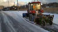 Дороги поселения очистили от снега