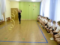 Мастер-класс по художественной гимнастике в СП ДО "Росинка"