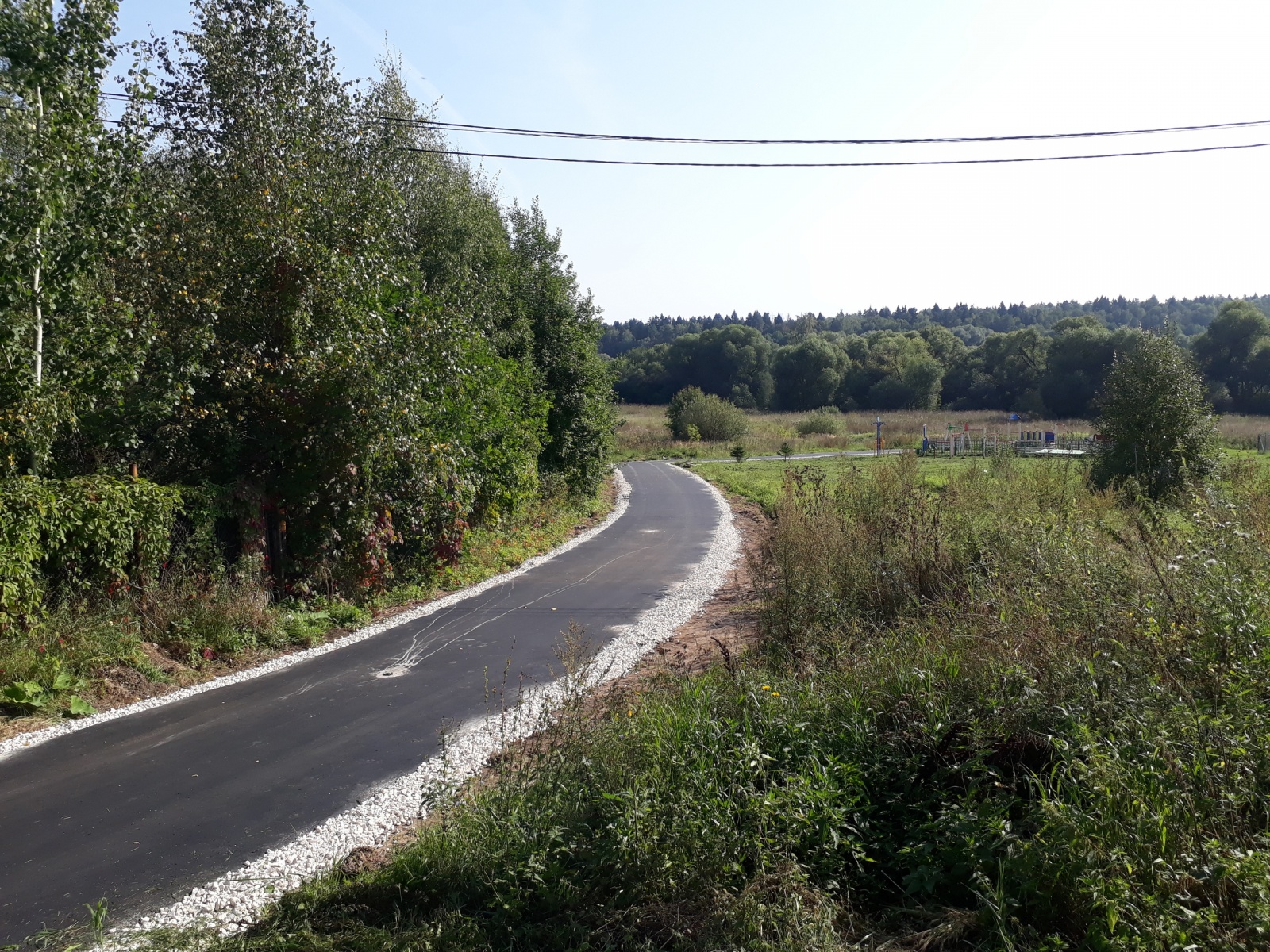  Специалисты отремонтировали дорогу на территории поселения Рязановское
