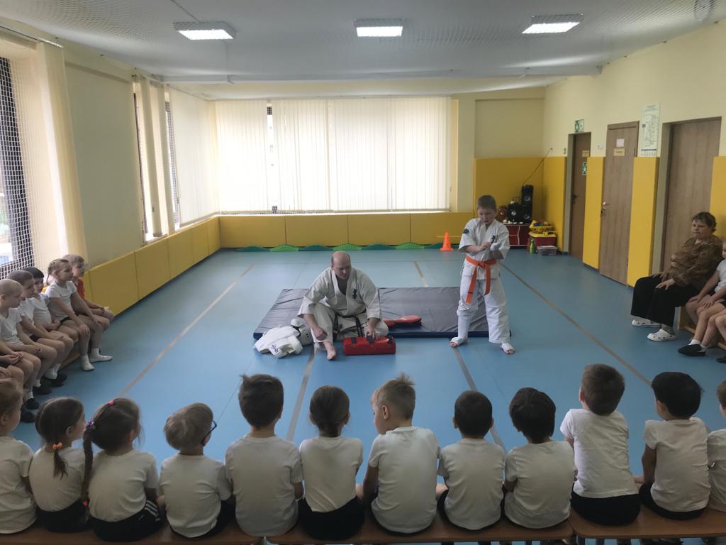 Воспитанники детского сада приняли участие в мастер-классе по каратэ 