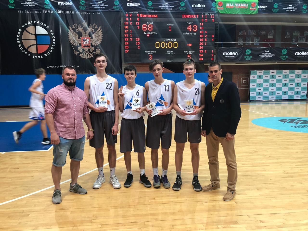 Школьники стали чемпионами Межрегиональной любительской баскетбольной лиги 