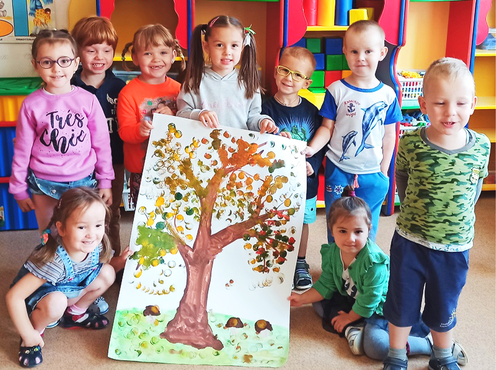 В детском саду «Журавушка» завершился проект «Краски осени»