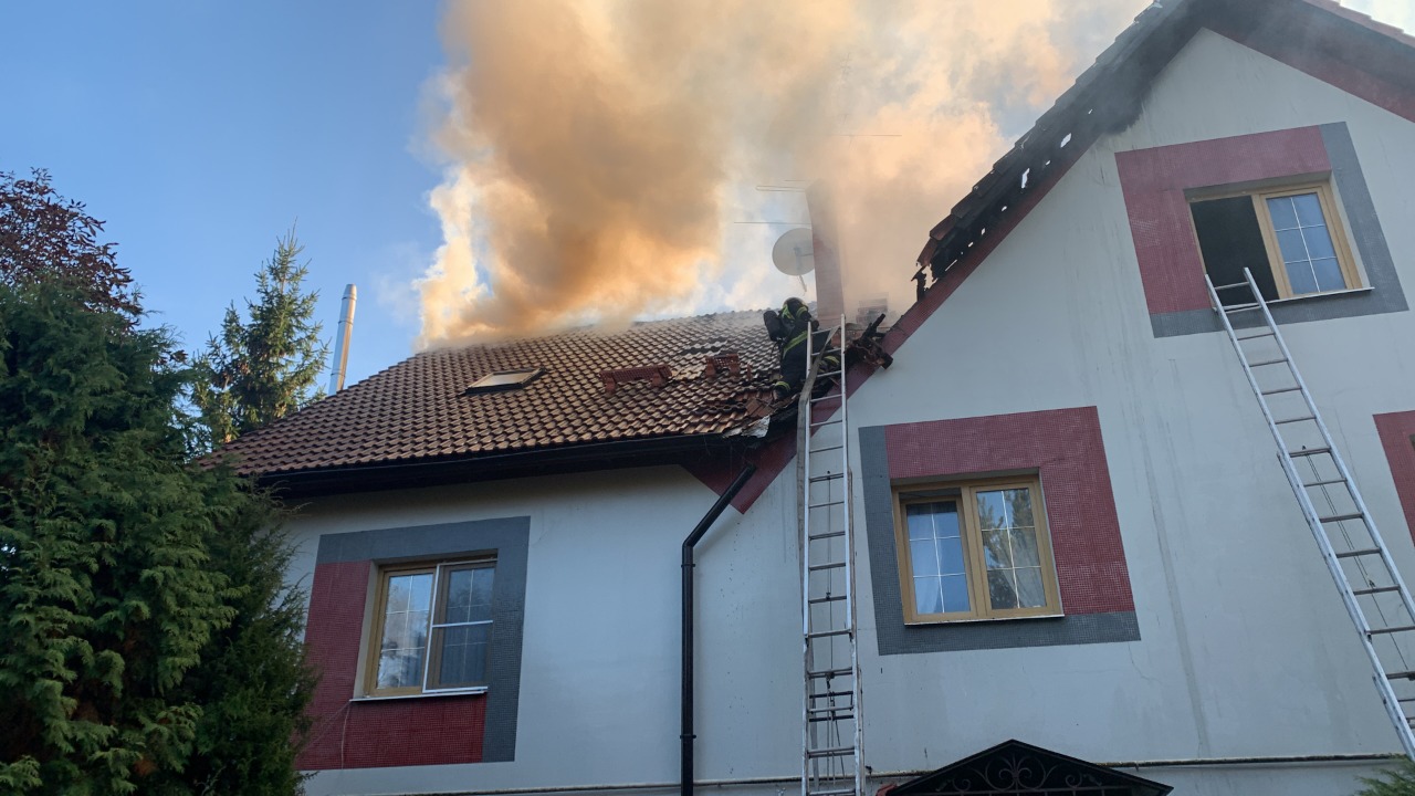 Тушение пожара в поселении Сосенское
