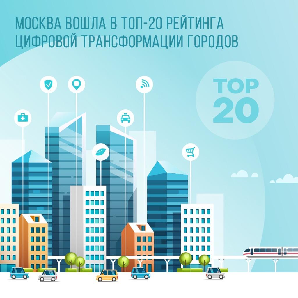 Столичный регион вошел в топ-20 самых развитых мегаполисов по уровню цифровизации