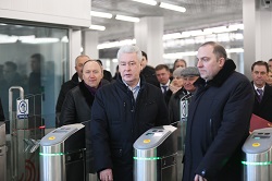 Собянин открыл новую станцию метро "Технопарк"