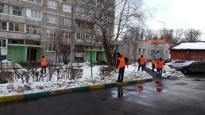 В поселении Рязановское  выполняются работы по ликвидации выпавших 2 марта осадков