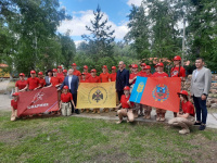 Ученики школы №2083 приняли участие в открытии первой смены военно-исторического лагеря «Страна героев» 