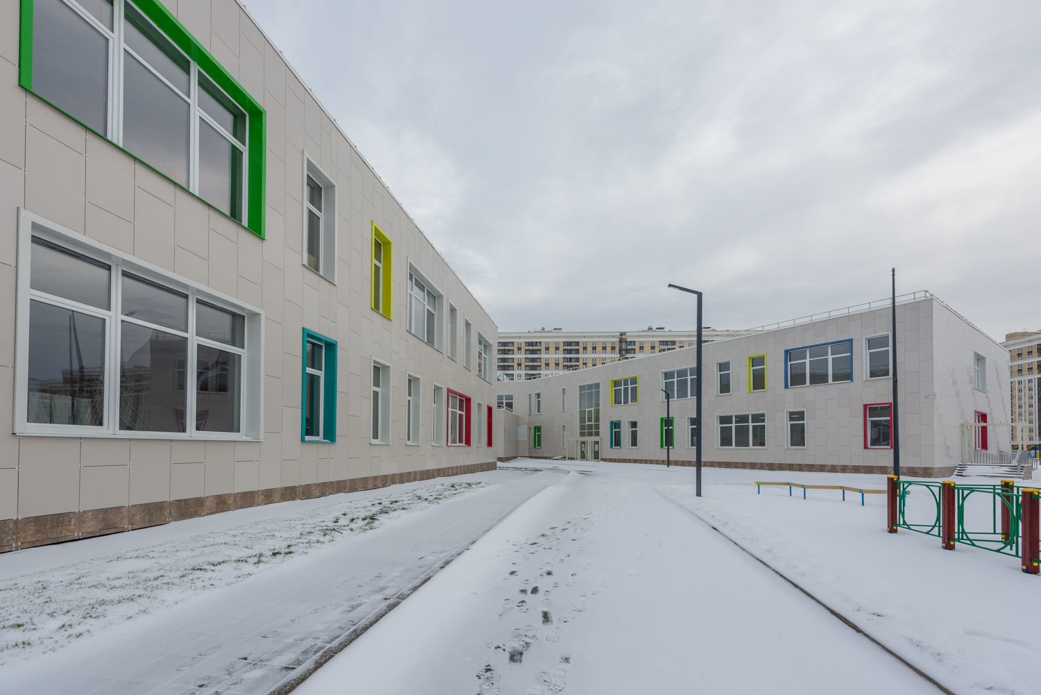 Строительство нового здания школы продолжили в поселении Рязановское