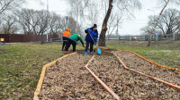 Подготовку клумб к весенне-летнему периоду начали в поселении Рязановское