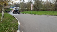 Проведена промывка дорог и дворовых территорий в поселении Рязановское