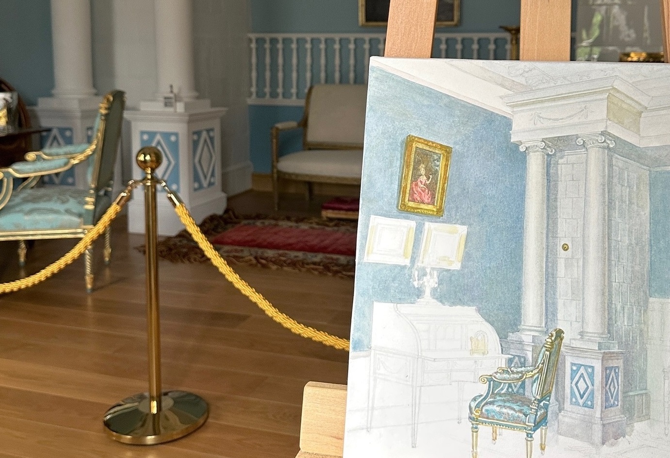 Сотрудники Музея-заповедника «Остафьево» рассказали о картинах интерьеров парадного этажа