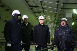 Собянин лично ознакомился с ходом строительства Калининско-Солнцевской линии метро