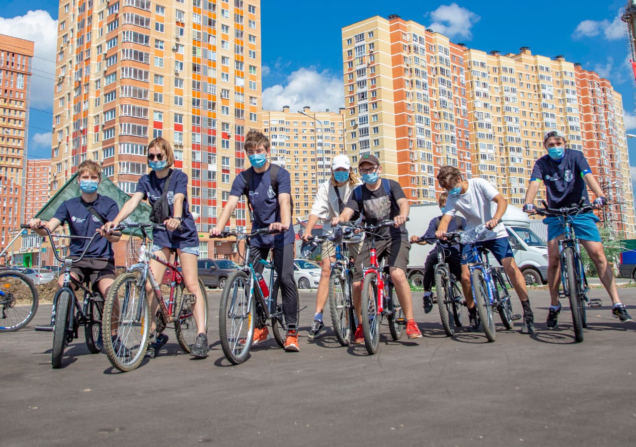 Молодежная палата поселения Рязановское приняла участие в велопробеге